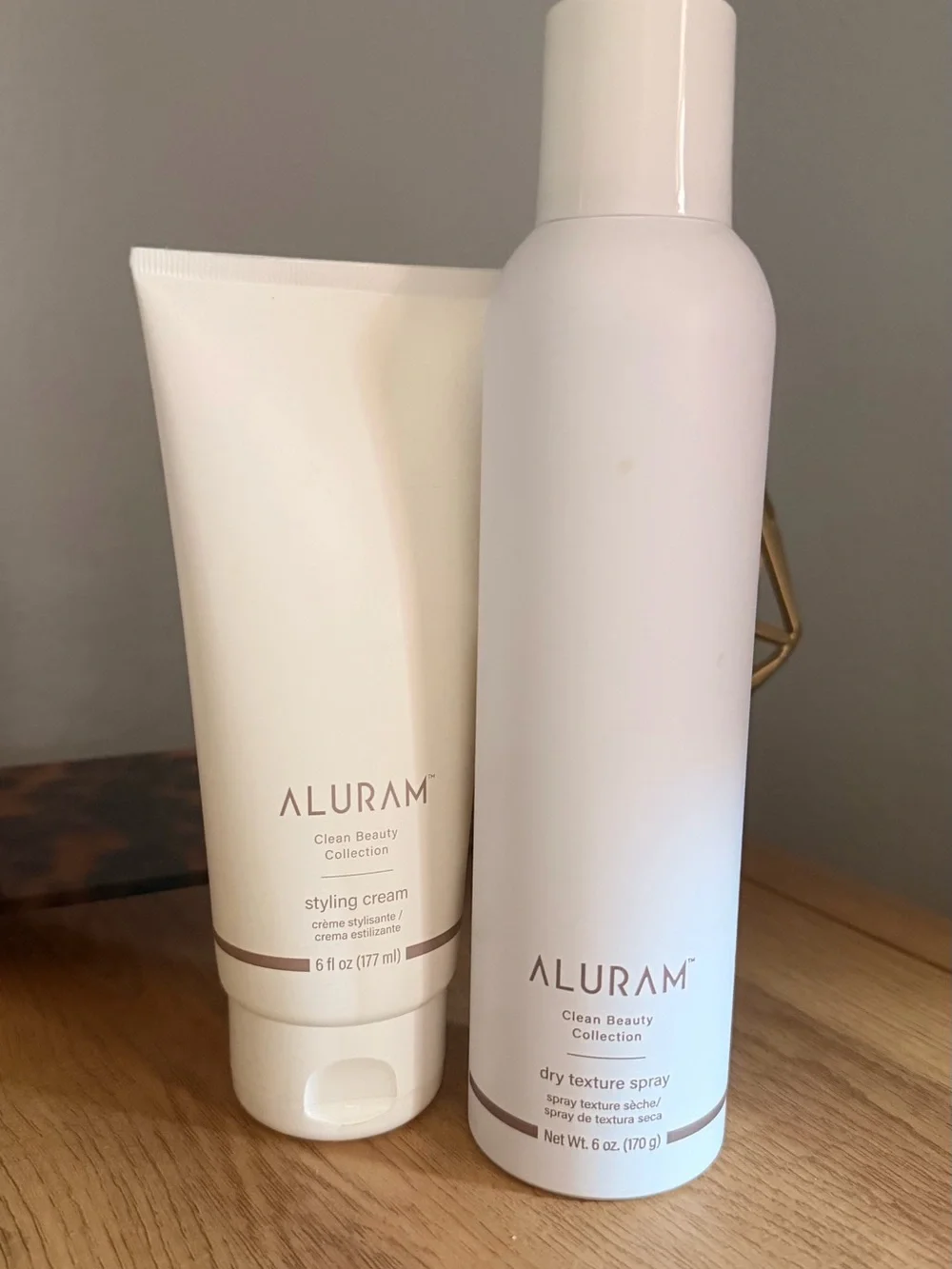 Aluram White Styling Cream & Dry Texture Spray Duo - White